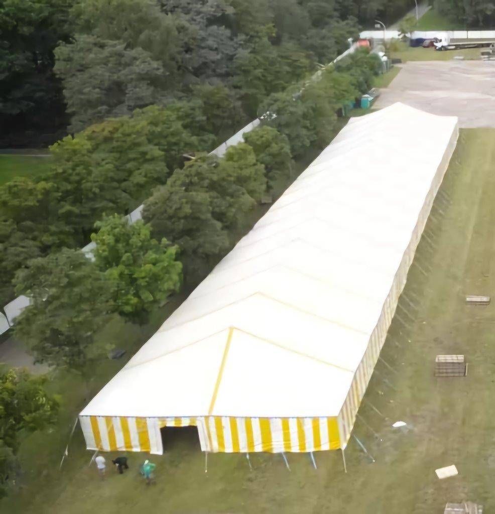 Span tent 16x50m