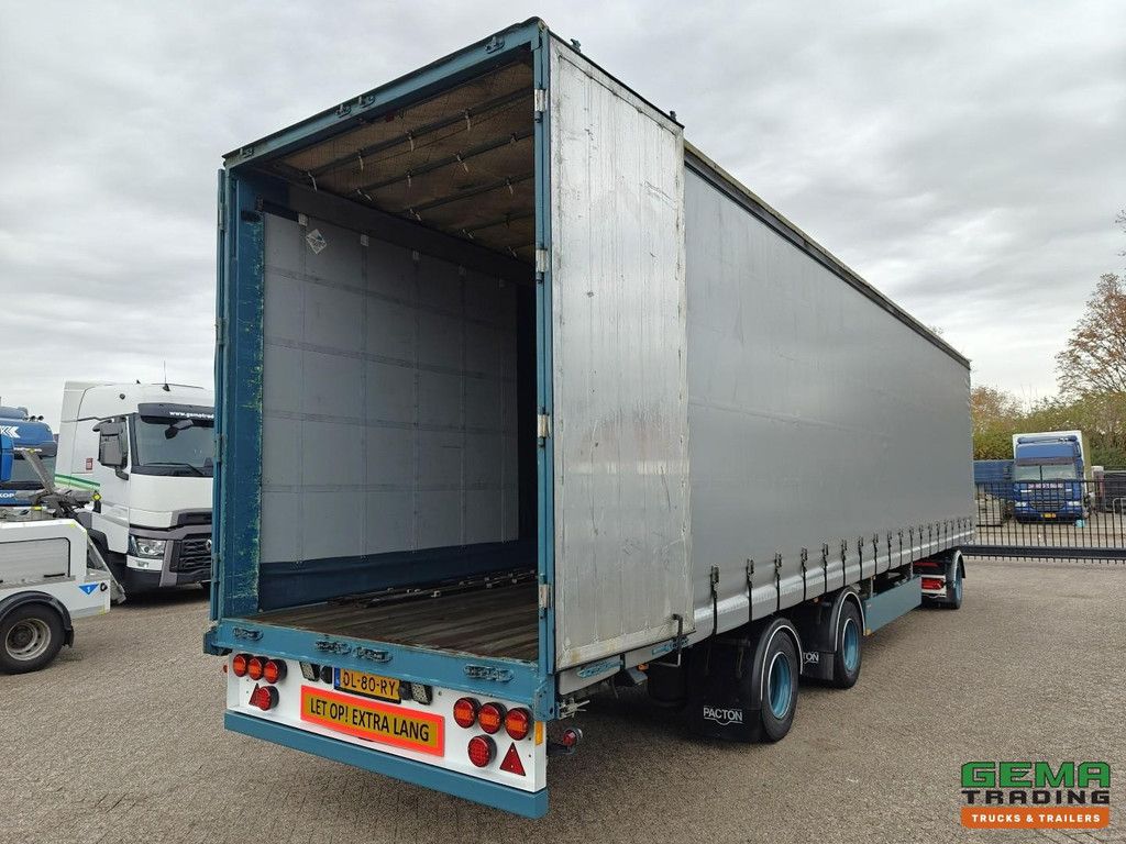 Pacton Trailers TBD.232 12.2m + DXX.110 Dolly (2022) - 2-Axles SAF 10T - Curtainsider - Steering Axle (Tridec) - Through-loading System - LZV combination