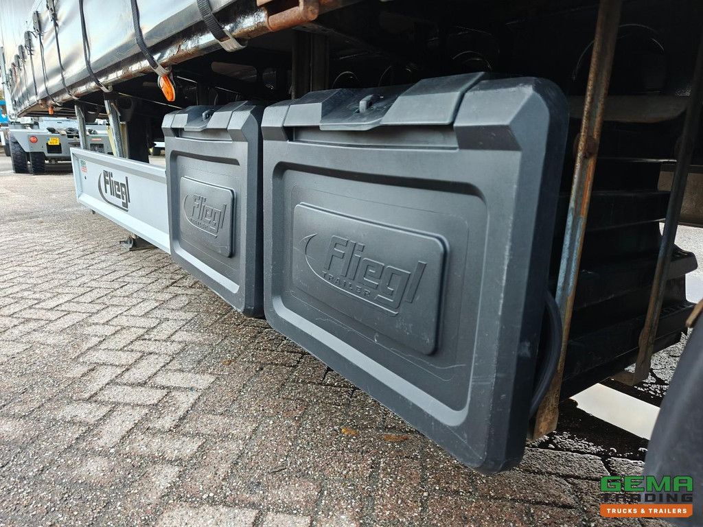 Fliegl SDS 3-Assen SAF - MEGA - 6310KG - Schuifzeilen/Dak - Schijfremmen - Coil Goot - Gereedschapskisten