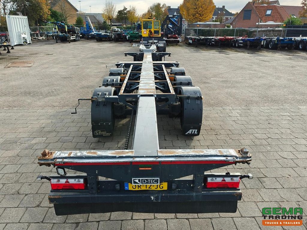 D-Tec FLEXITRAILER VCC-01 MULTI 3 axles SAF - Multi - Lift axle - Disc brakes - All connections - 4834 kg