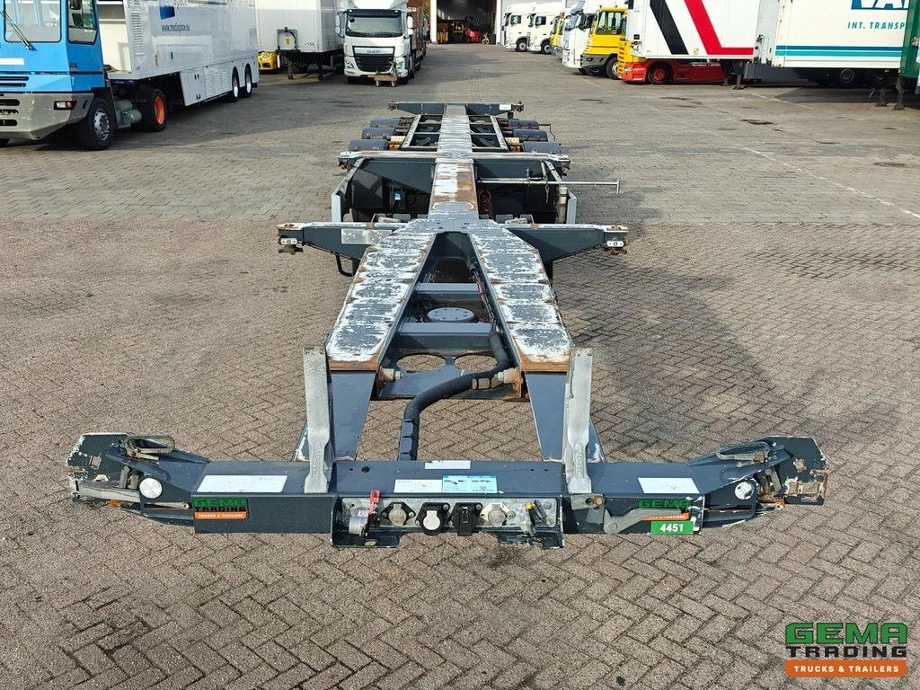D-Tec FLEXITRAILER VCC-01 MULTI 3 axles SAF - Multi - Lift axle - Disc brakes - All connections - 4834 kg