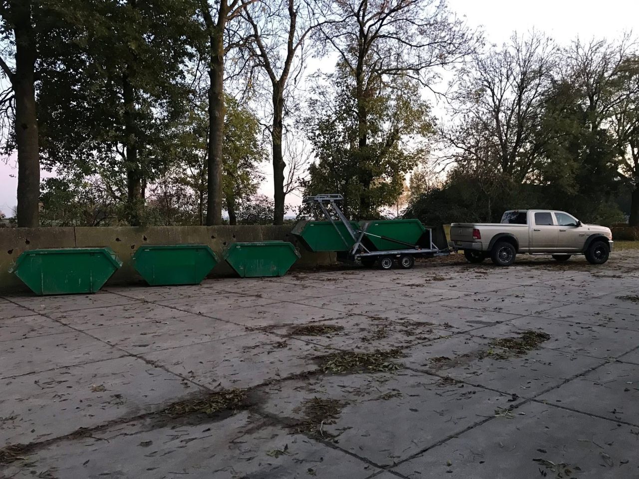 Te koop Veldhuizen 3 4 Asser Twintrailer container aanhanger