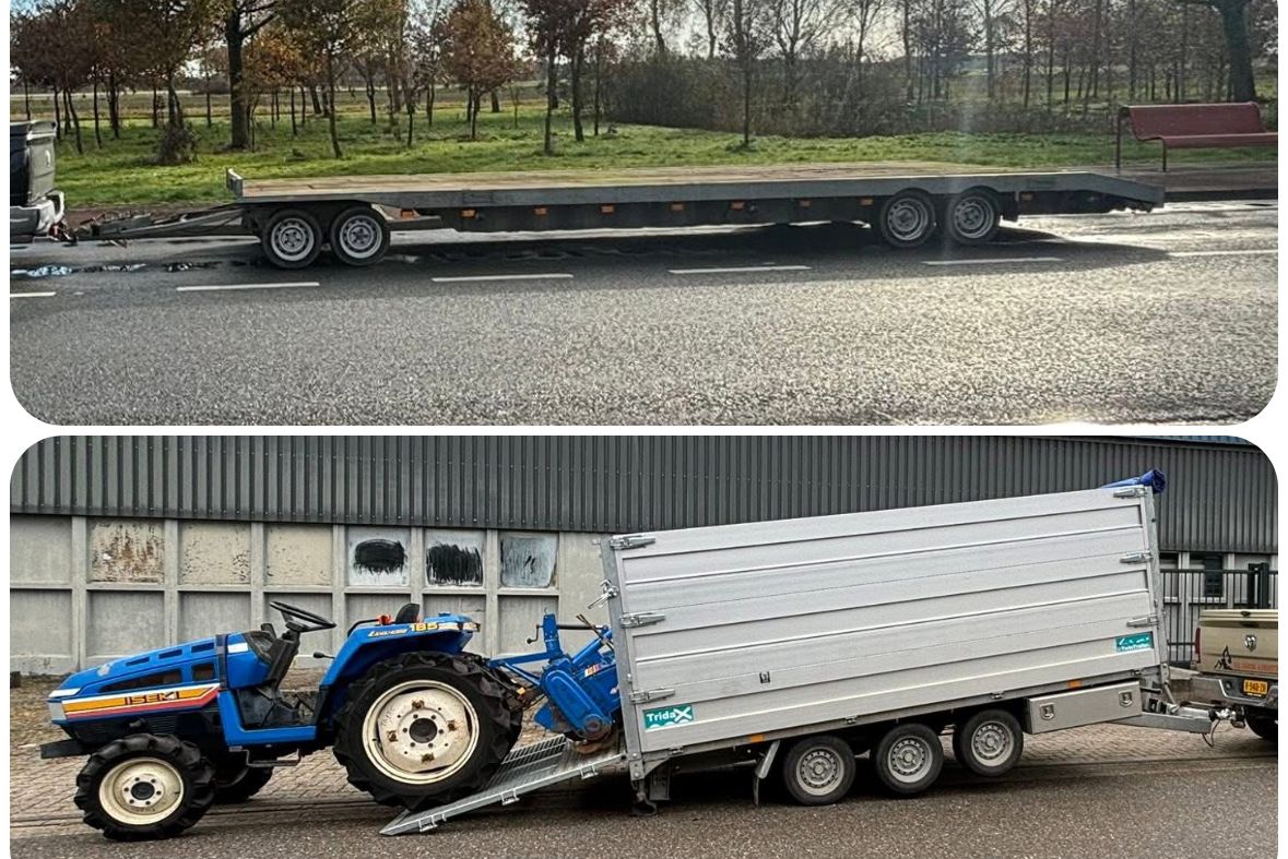 Te koop Veldhuizen 3 4 Asser Twintrailer container aanhanger