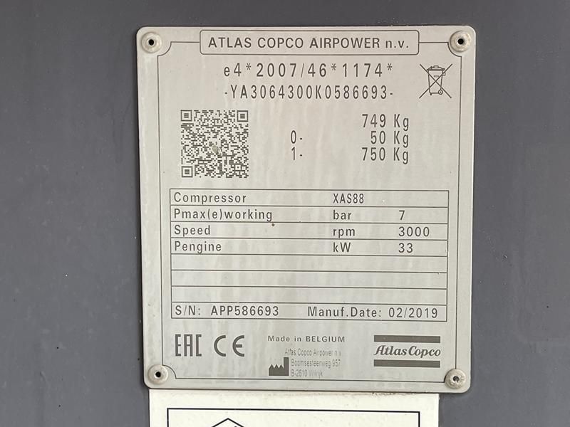 Atlas Copco XAS 88 KD