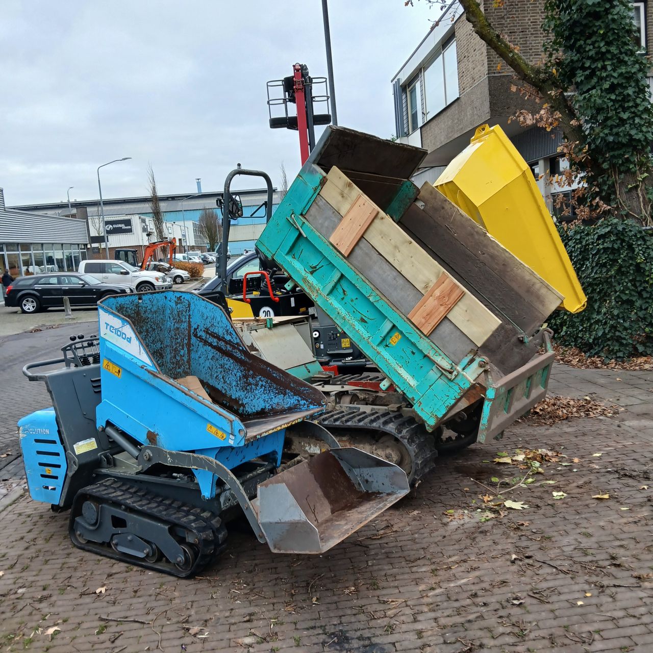 Wacker Neuson DW20 Wieldumper ook IHI en Messersi Rupsdumper.