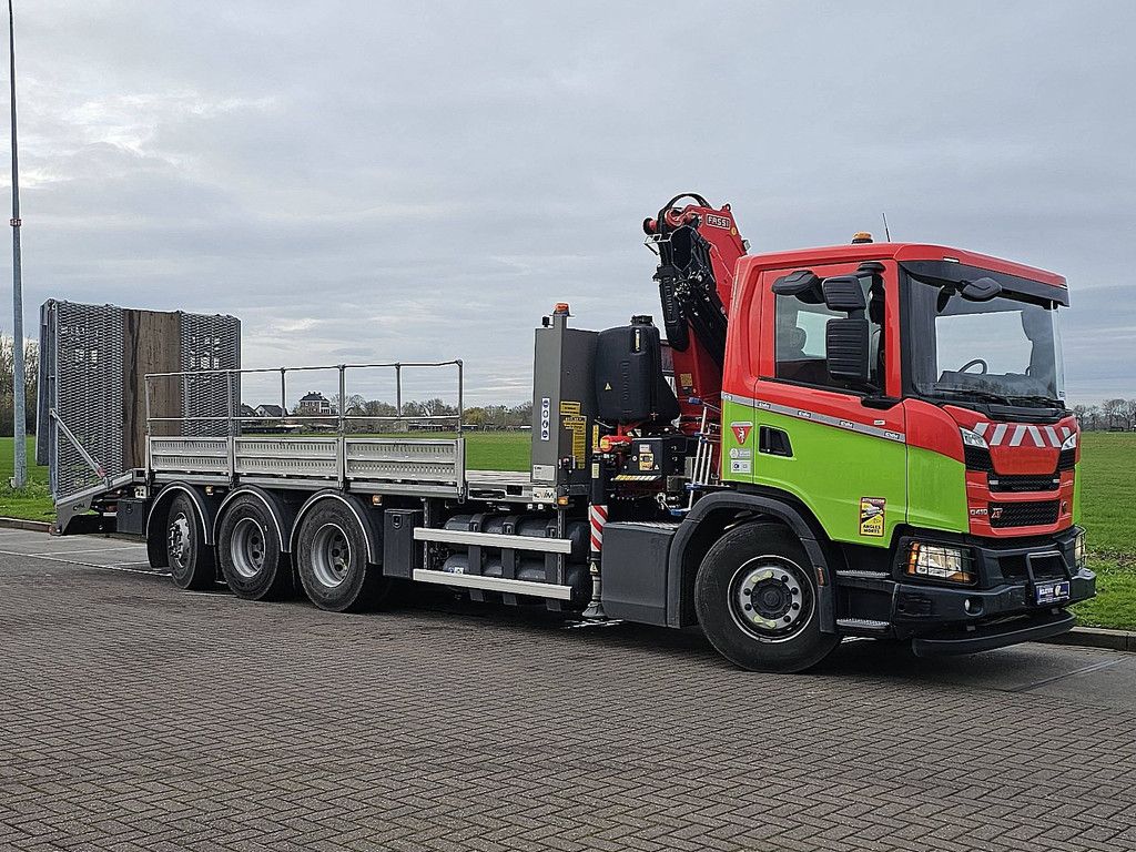 SCANIA P410 cng,fassi f235