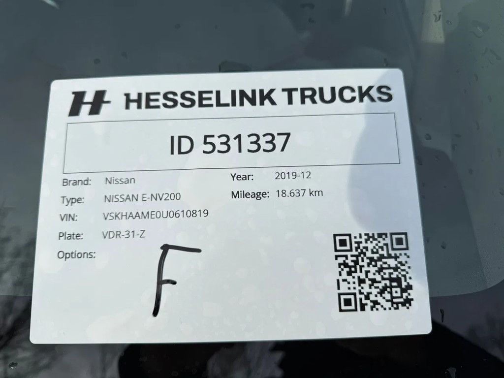 Nissan E-NV200 Full Electric Zwaailampen 18.637KM!! NL Car APK/TUV 01-03-2026