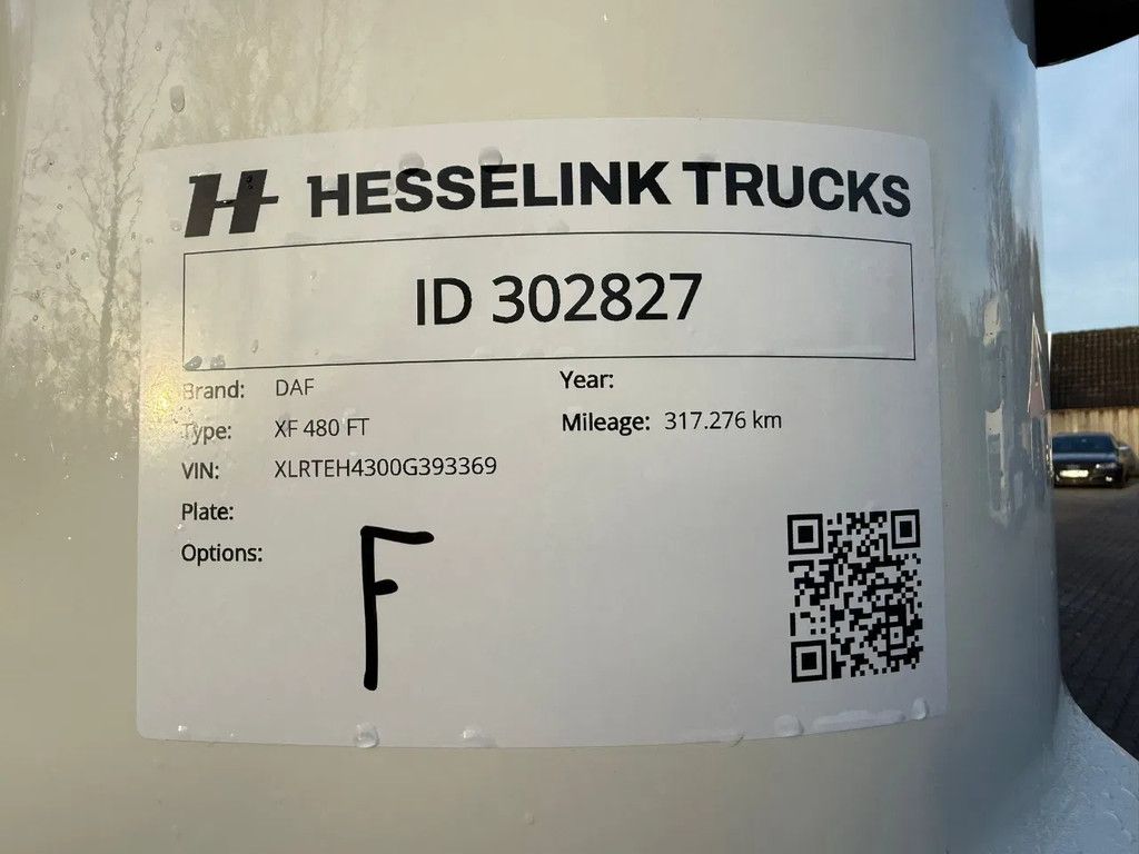 DAF XF 480 SSC Super Space 2x tank LED PTO-Prep 317.276KM! ACC