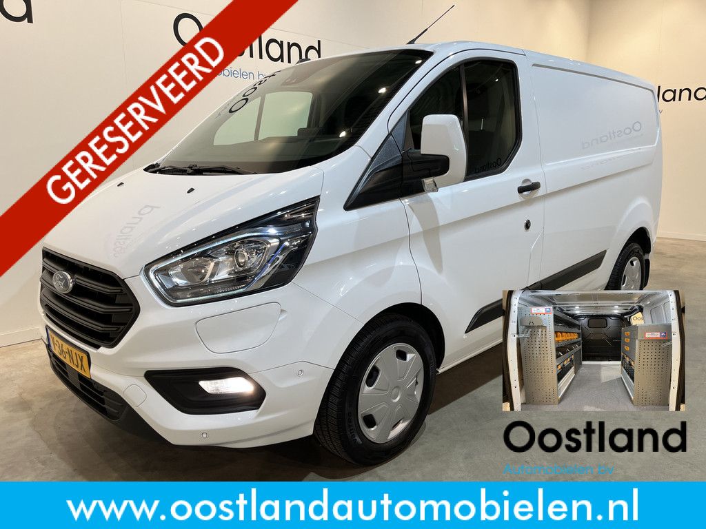Ford Transit Custom 340 L1H1 PHEV Trend Automaat / Euro 6 / Servicebus / Inrichting / Airco / Cruise Control / Camera / CarPlay / Klep / 3-Zits / 18.000 KM !!