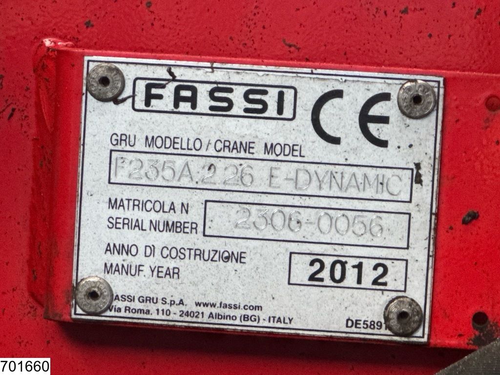 Mercedes Actros 1836 EURO 5, Fassi, Remote