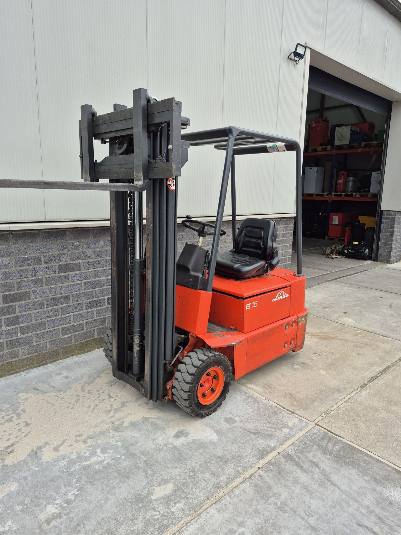 Linde E15 triplex sideshift 4.270 mm accu bj 11-2021