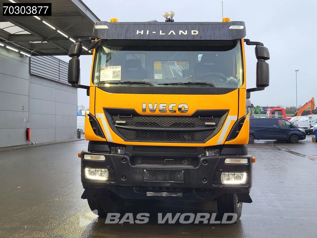 Iveco Trakker 450 8X4 HIAB 211 EP-4 Hiduo Kran Crane Big-Axle 2-Side Tipper Euro 6