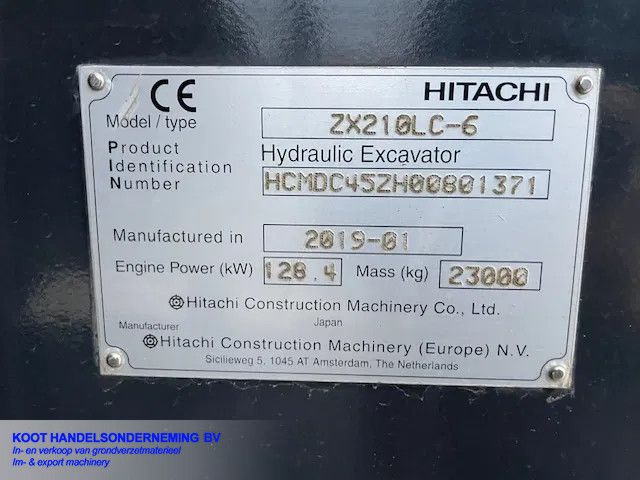 Hitachi ZX 210lc-6 Nieuwstaat!! 4500 Uren!