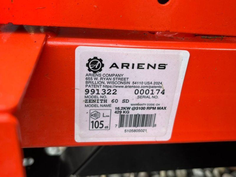 Ariens Zenith 60 SD Top professionel maskine med stor 2 cylindret Kawas