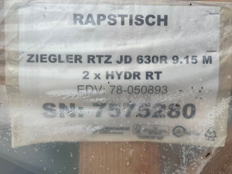 John Deere 9150mm bord til 630R skærebord. Raps fortssats, Raps