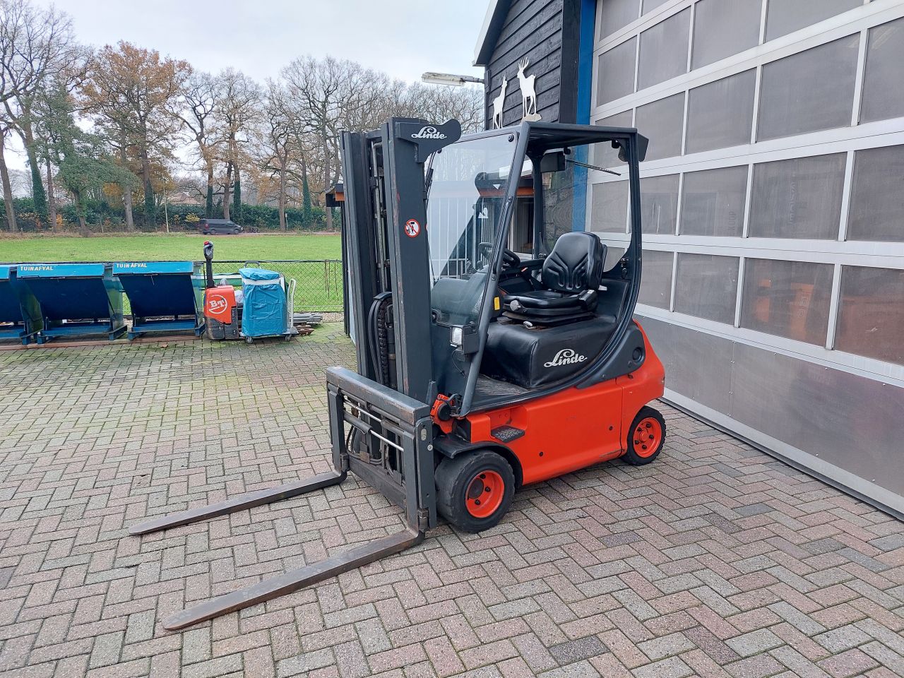 Linde E18 triplex sideshift vorkspreider 2004