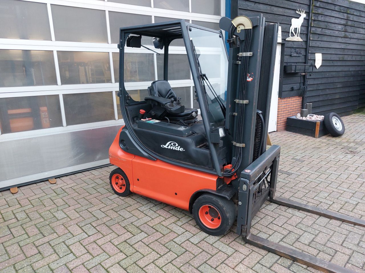 Linde E18 triplex sideshift vorkspreider 2004