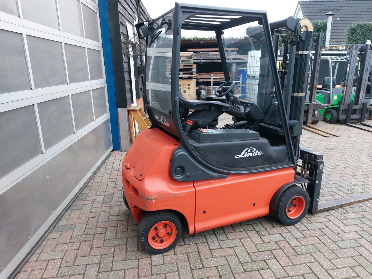 Linde E18 triplex sideshift vorkspreider 2004