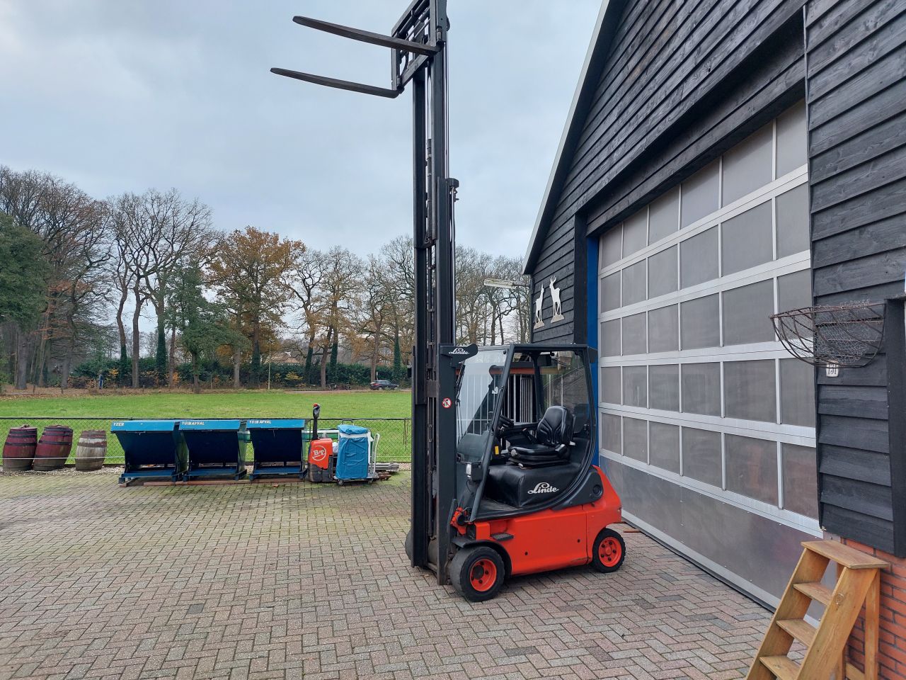 Linde E18 triplex sideshift vorkspreider 2004