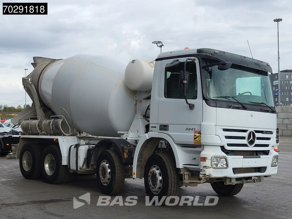 Mercedes Actros 3241 8X4 9m3 Stetter Steelsuspension 3-Pedals Retarder Euro 4