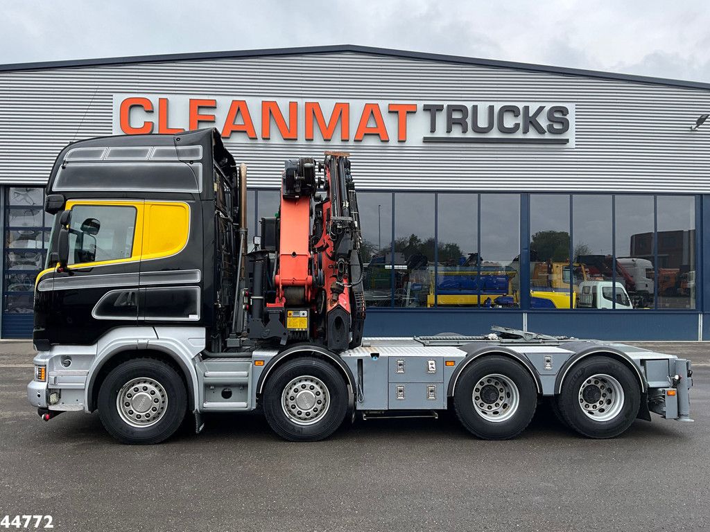 Scania R500 8x4 V8 Retarder Palfinger 53 Tonmeter laadkraan + Fly-Jib
