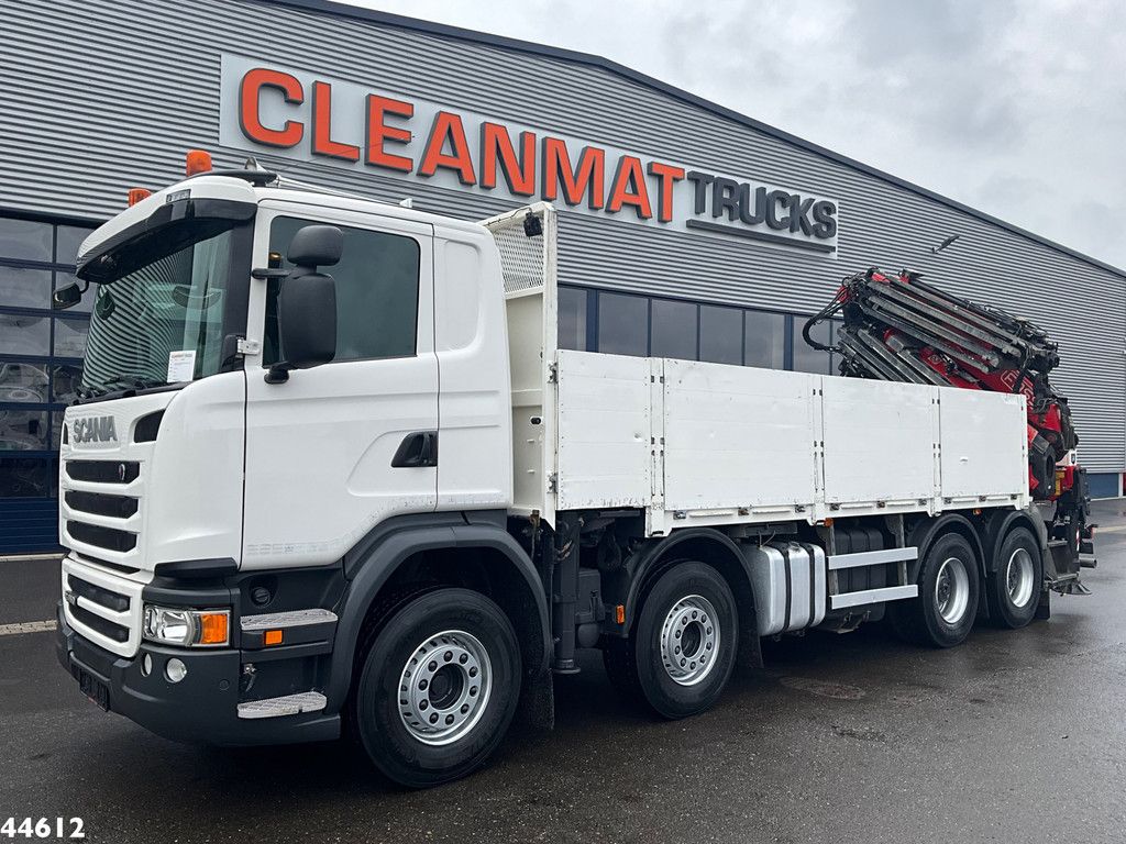 Scania G 450 8x4 Euro 6 Fassi 66 Tonmeter laadkraan + Fly-jib Just 176.555 Km!