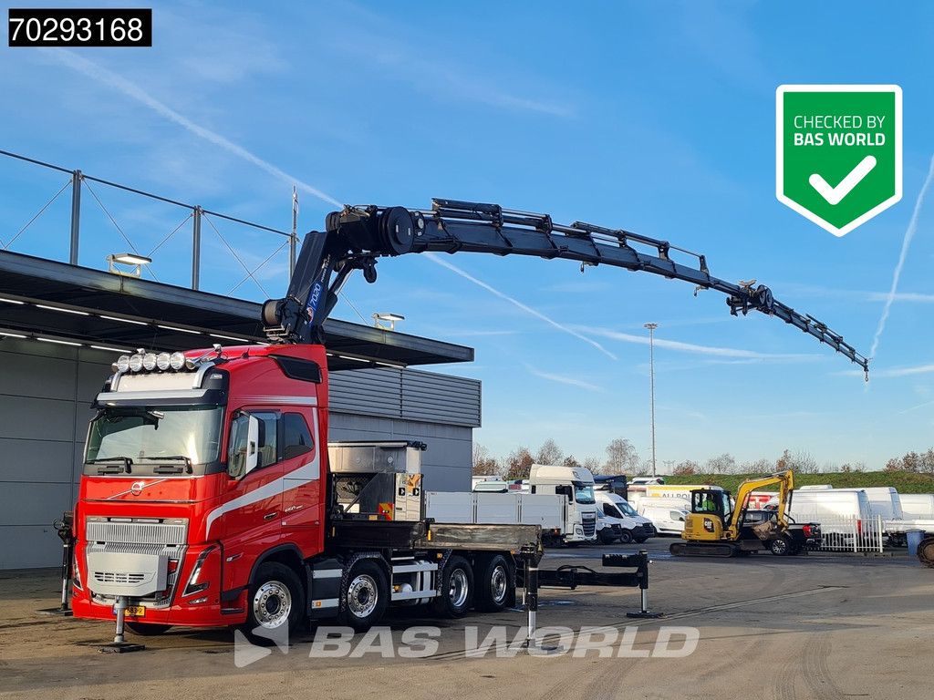Volvo FH16 FH16 650 8X2 Tractorhead HMF 7020K-RCS Crane + Fly-Jib Lift+Steering Axle Navi ACC