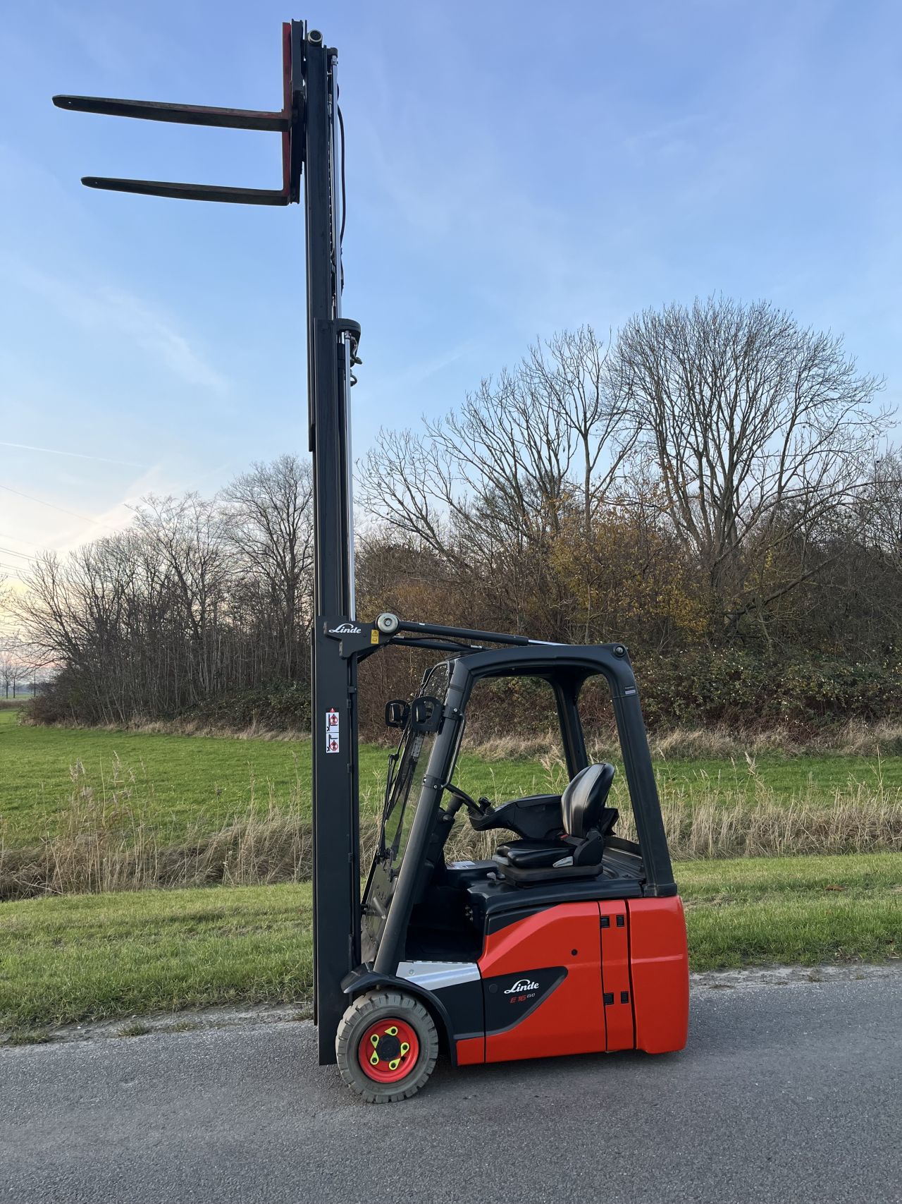 Linde E16C-02 elektrische heftruck triplo sideshift