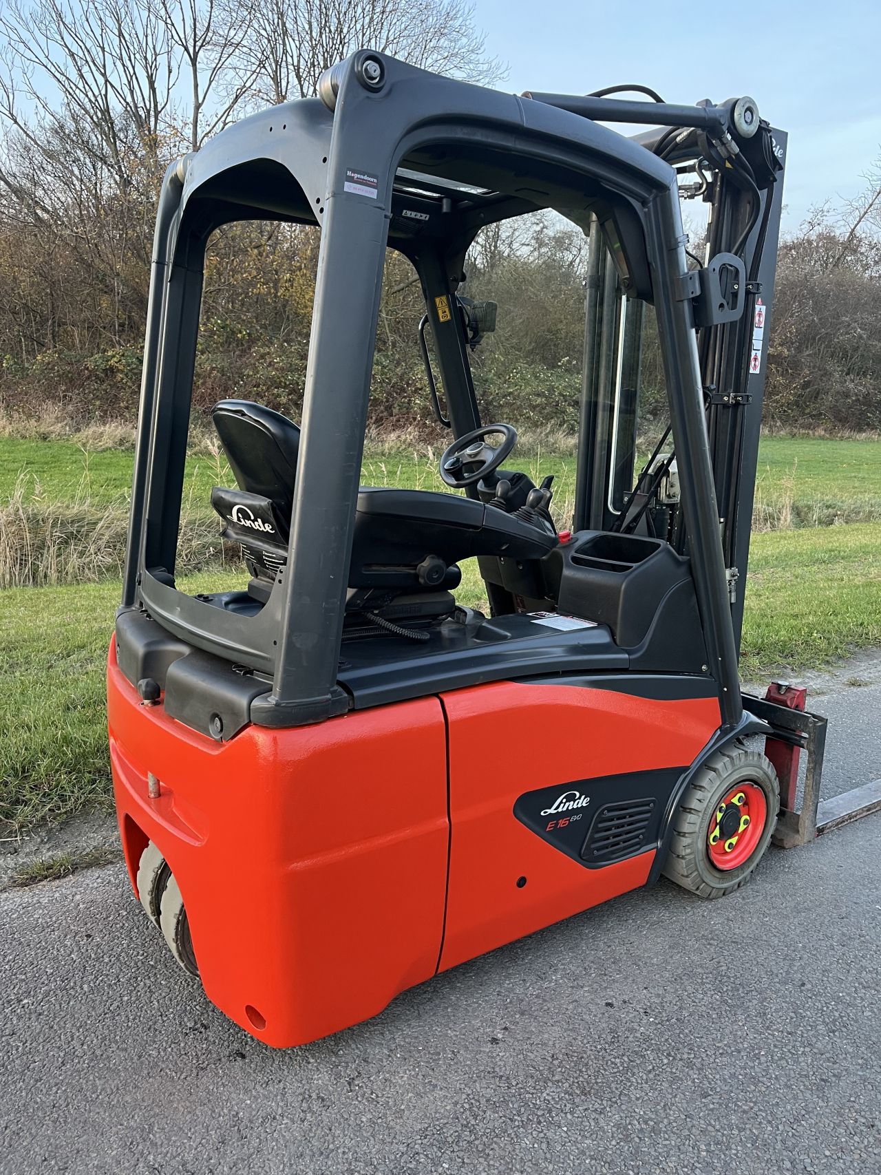 Linde E16C-02 elektrische heftruck triplo sideshift