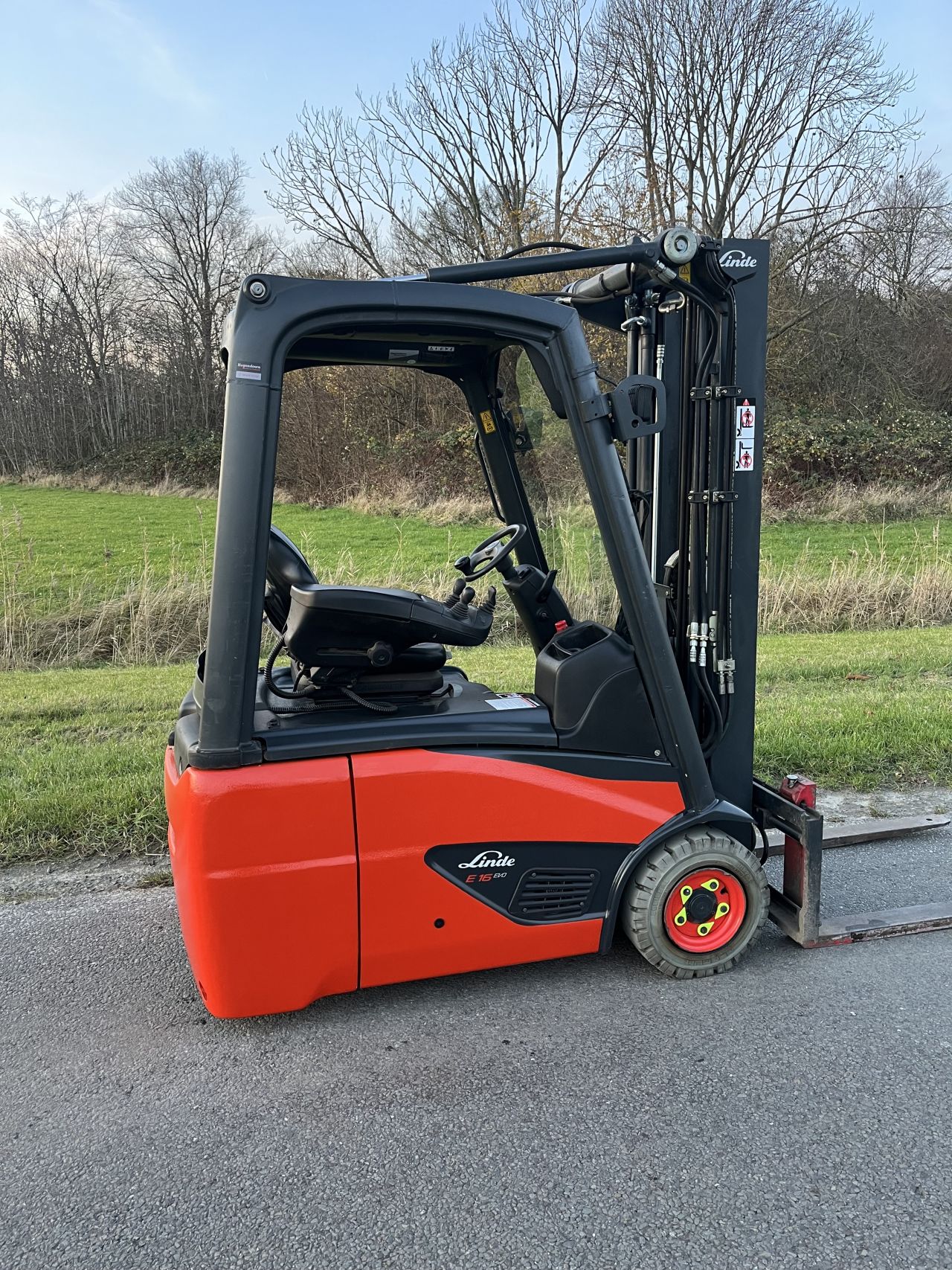 Linde E16C-02 elektrische heftruck triplo sideshift
