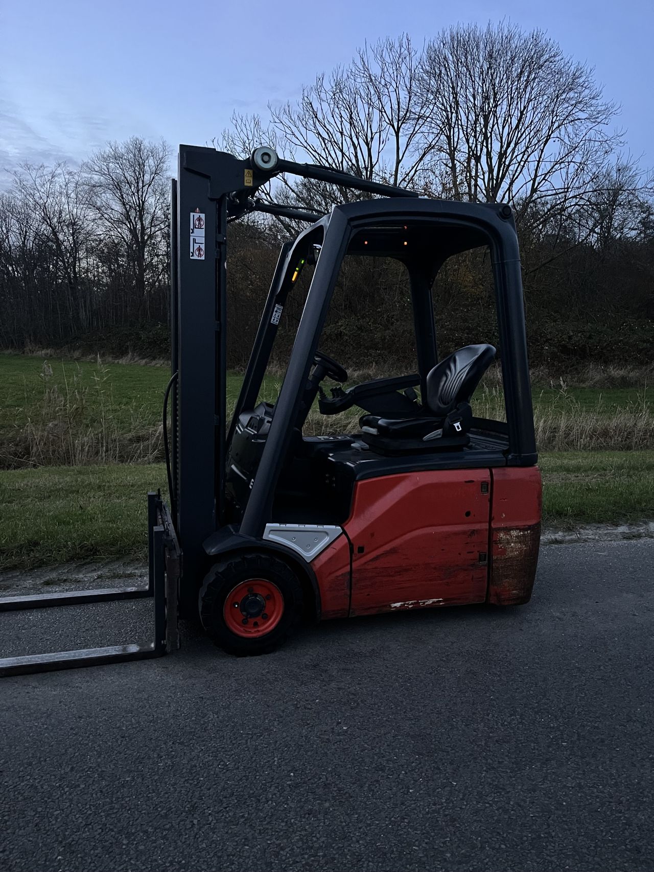 Linde E16C-01 elektrische heftruck triplo Sideshift