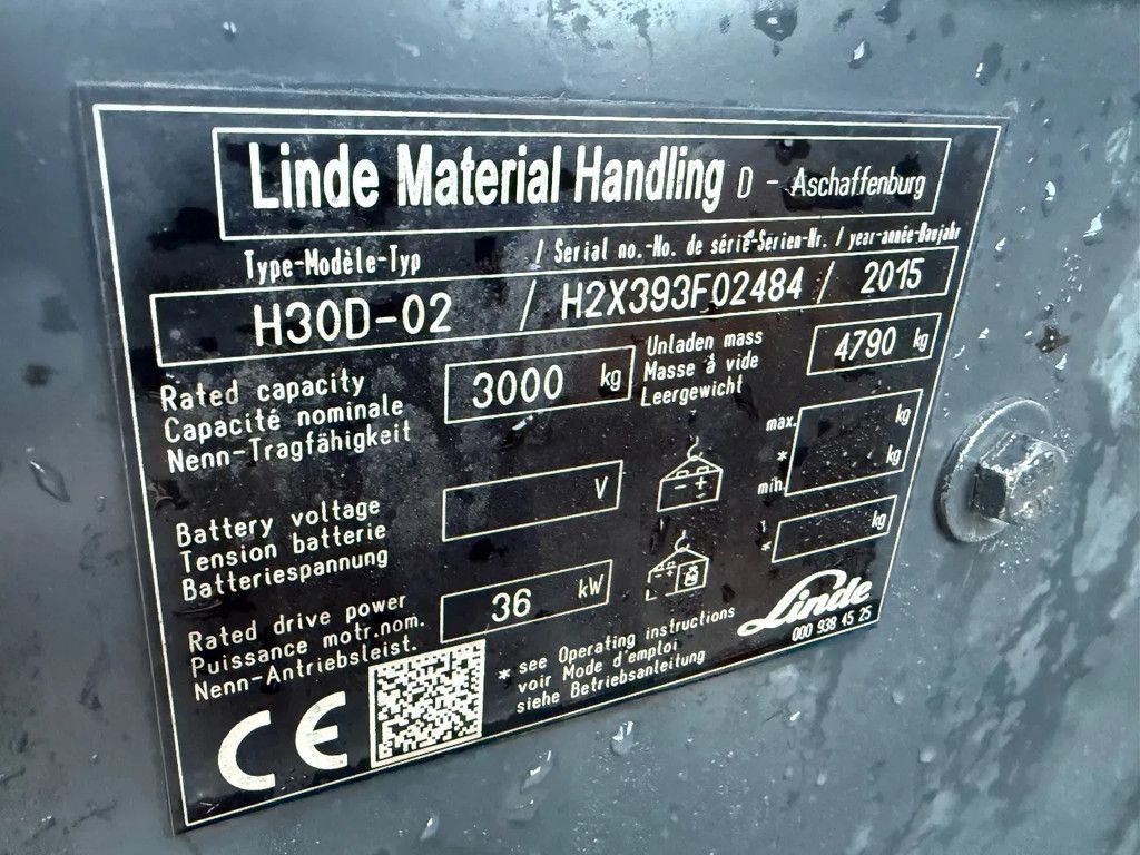 Linde diesel heftruck h30d-02