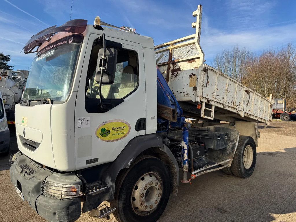 Renault Midlum 270 **TIPPER+FASSI CRANE-FRENCH TRUCK**