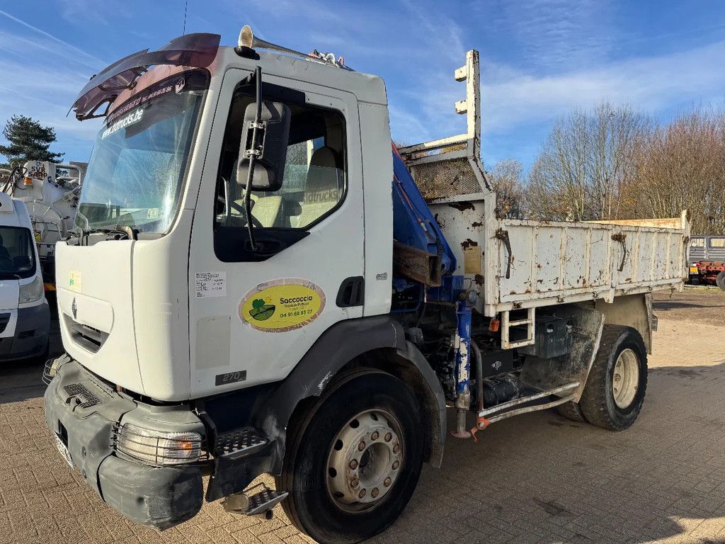 Renault Midlum 270 **TIPPER+FASSI CRANE-FRENCH TRUCK**