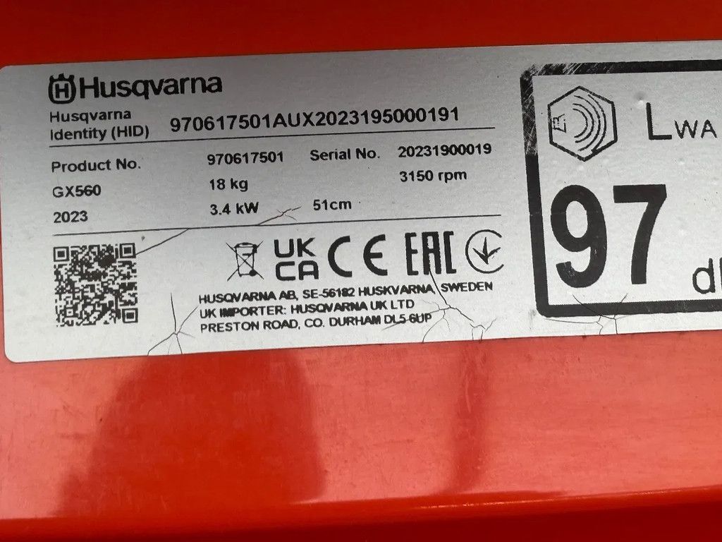 Husqvarna Flymo GX560 gebruikte zweefmaaier Honda