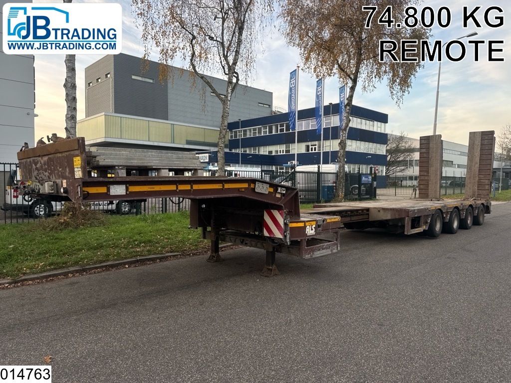 Faymonville Lowbed 74,800 kg, Extendable, Steering axle, Remote