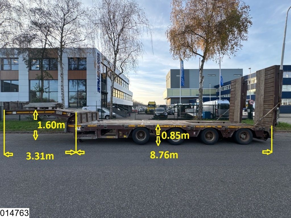 Faymonville Lowbed 74,800 kg, Extendable, Steering axle, Remote