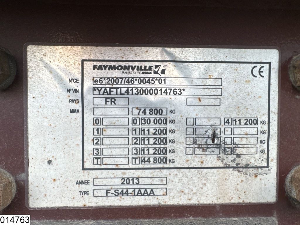 Faymonville Lowbed 74,800 kg, Extendable, Steering axle, Remote