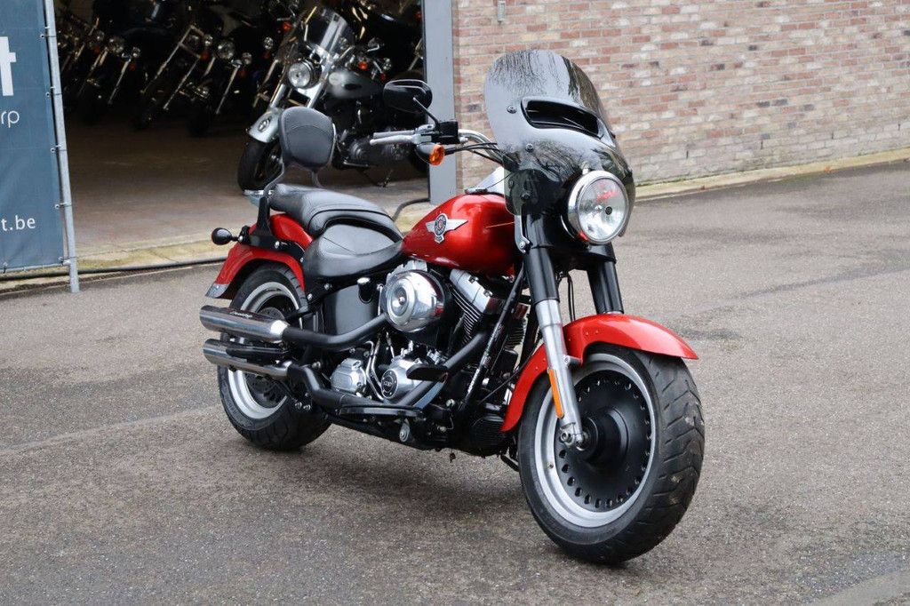 Motorcycle Harley-Davidson Fat Boy Lo Petrol 2014
