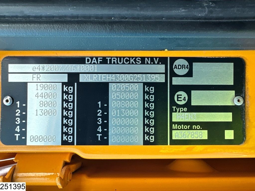 DAF XF 480 SSC, EURO 6, Standairco