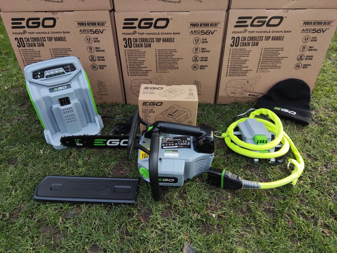 DECEMBER ACTIE Nieuwe EGO zitmaaiers (gratis KETTINGZAAGKIT)