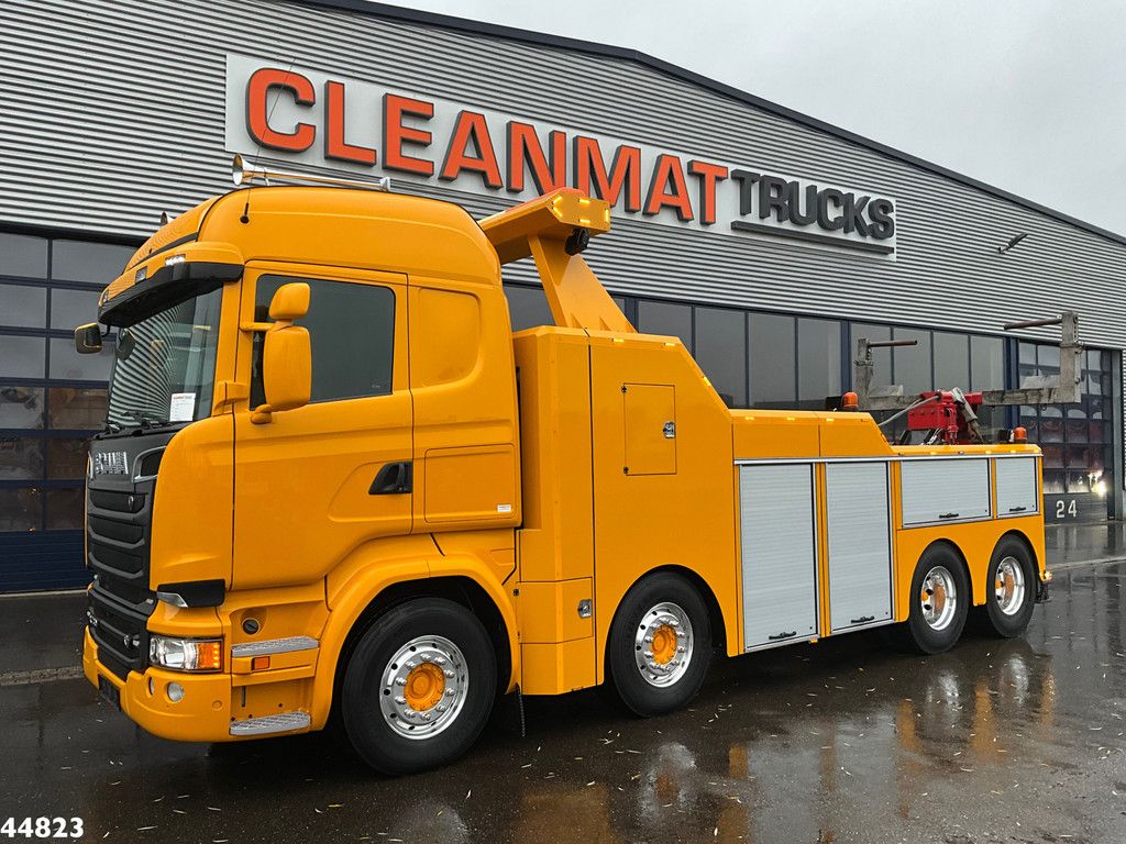 Scania R730 V8 8x4 Euro 6 Retarder Recovery truck Just 17.951 km!
