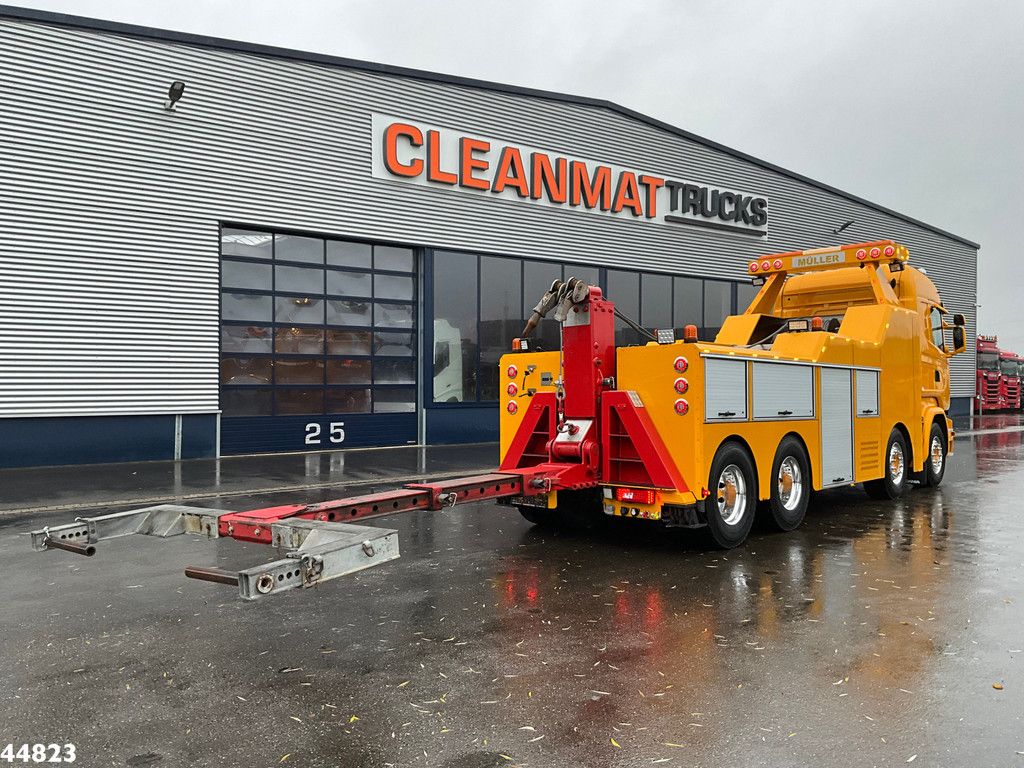 Scania R730 V8 8x4 Euro 6 Retarder Recovery truck Just 17.951 km!