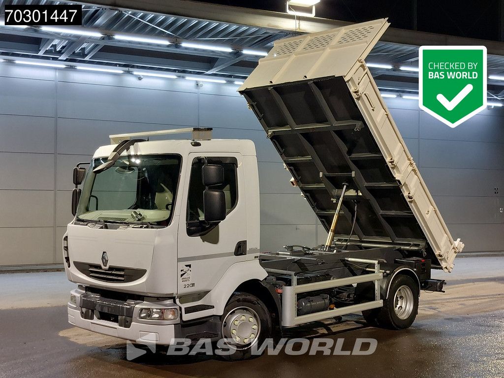 Renault Midlum 220 4X2 3-way tipper Manual Steel suspension Telma Retarder Euro 5