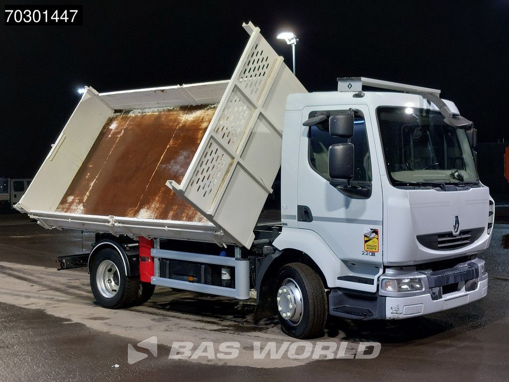 Renault Midlum 220 4X2 3-way tipper Manual Steel suspension Telma Retarder Euro 5