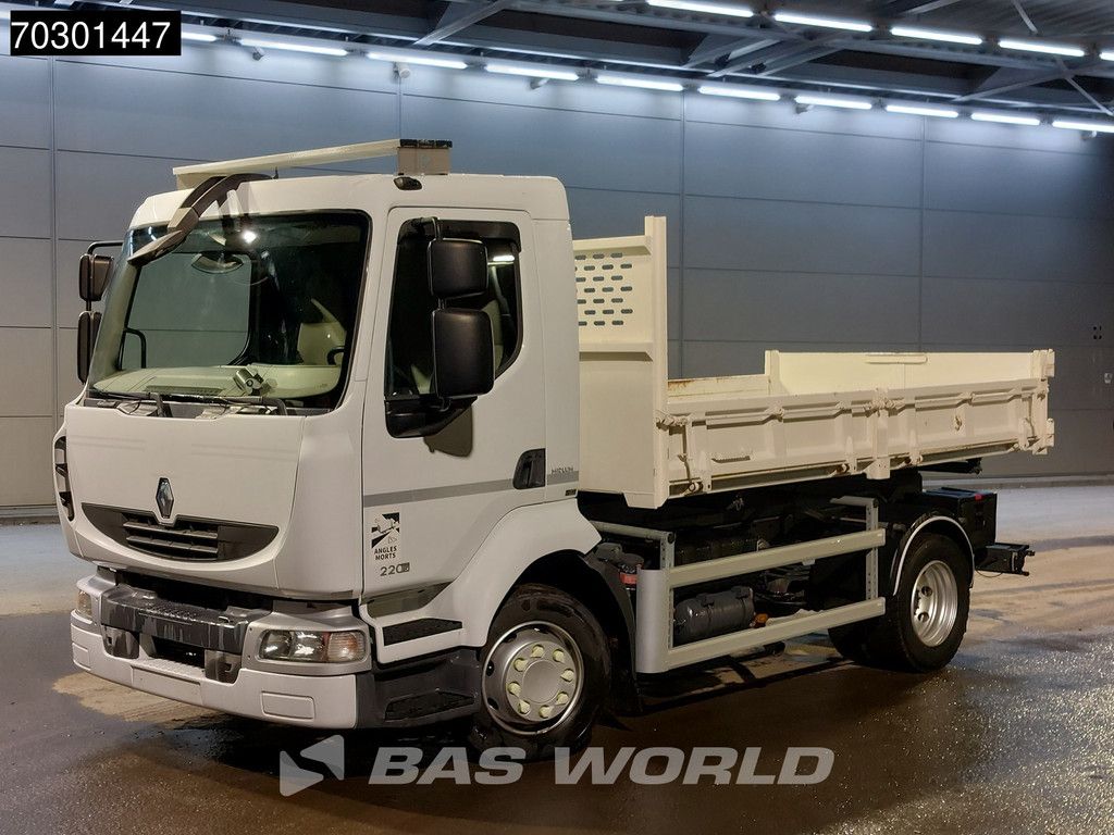 Renault Midlum 220 4X2 3-way tipper Manual Steel suspension Telma Retarder Euro 5