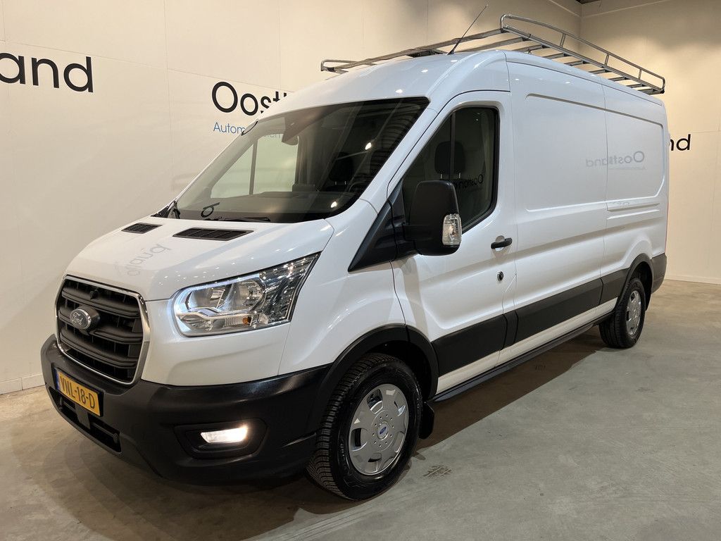 Ford Transit 330 2.0 TDCI L3H2 130 PK Trend MHEV / Servicebus / Inrichting / Euro 6 / Airco / Camera / Navigatie / Cruise Control / Trekhaak / Imperiaal / 3-Zits / 74.000 KM !!