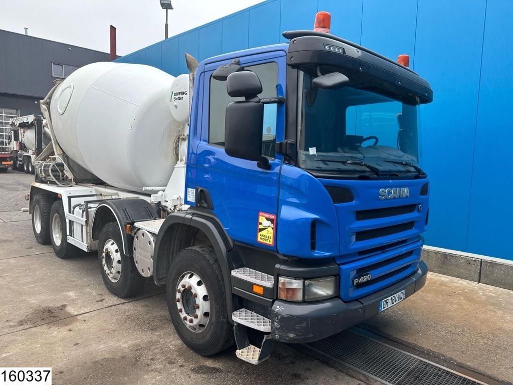 Scania P 420 EURO 5, Retarder, 9m3, Steel suspension