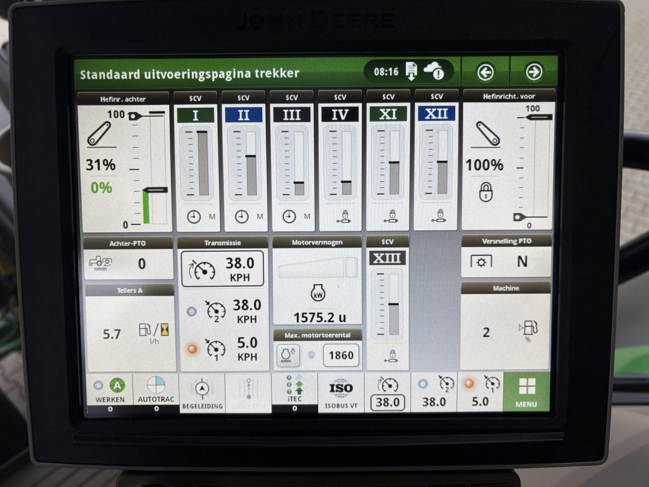 John Deere 6R215 Autopowr 50 km Command-Pro