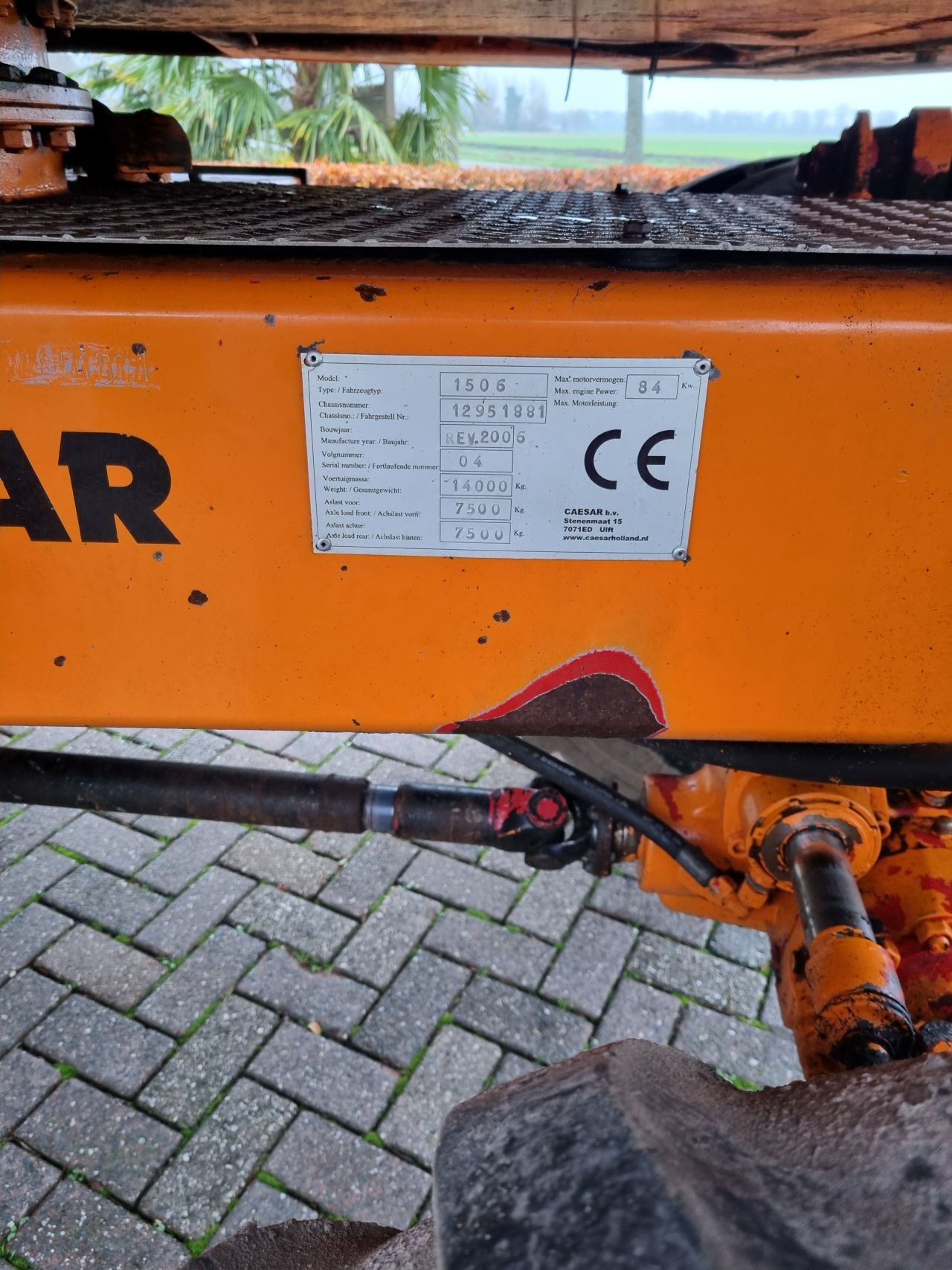 Caesar 1506 mobiele kraan/graafmachine